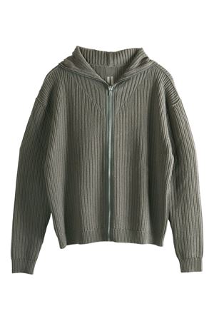 Grey wool hoodie RICK OWENS | RU02E1647KWV34